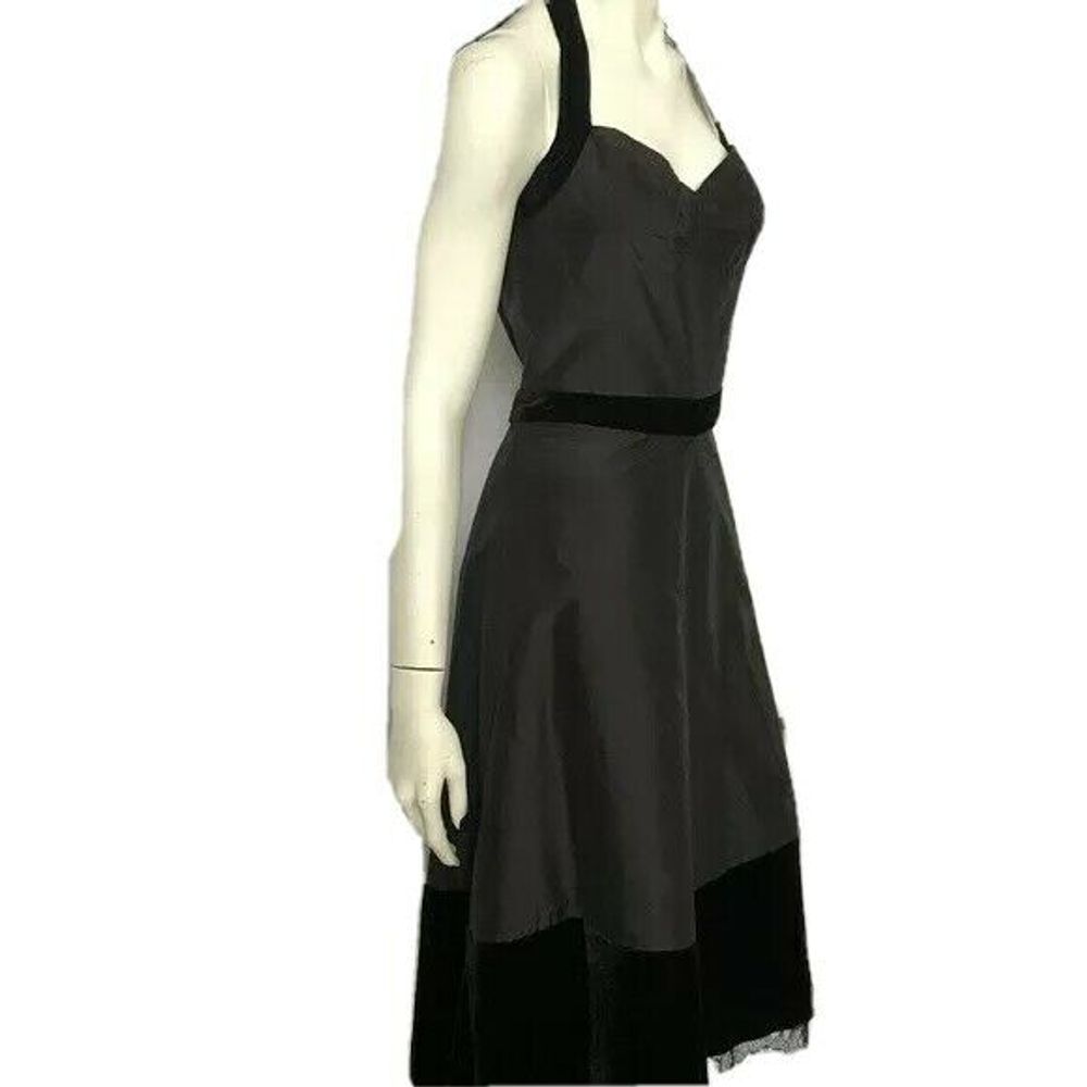 BCBGMAXAZRIA Silk Dress Halter Black Size 0